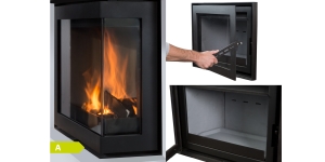 Poêle à bois Wanders modèle S60 75 détail